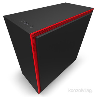 NZXT H710 Tempered Glass Matte Black/Red PC