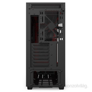 NZXT H710 Tempered Glass Matte Black/Red PC