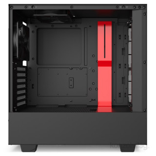 NZXT H510 Window Matte Black/Red PC