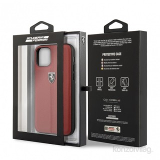 MOBIL-CASE FERRARI iPhone 11 függőlegesen csíkozott piros keménytok Mobil