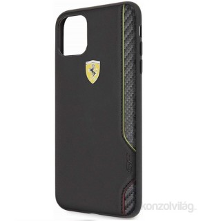 MOBIL-CASE FERRARI On Track iPhone 11 Pro Max fekete puha PU gumitok Mobil