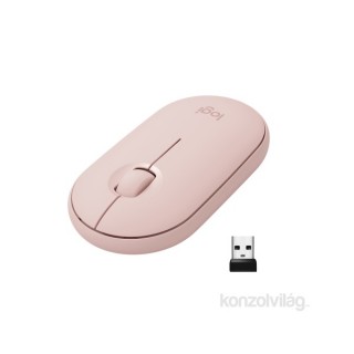 Logitech Pebble M350 Vezeték nélküli BT egér - Rózsaszín PC