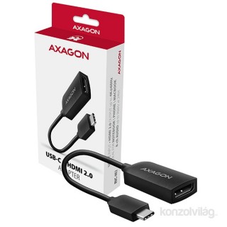 Axagon RVC-HI2 video átalakító kábel 0,21 M USB C-típus HDMI Fekete Mobil