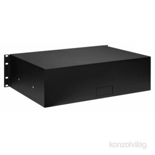 Stalflex RD19-3U-B 19" 3U zárható fekete rack fiók PC