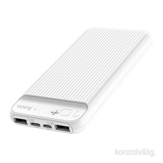 Hoco J52 2xUSB/microUSB/Type-C/10.000 mAh/fehér power bank Mobil