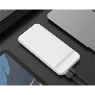 Hoco J52 2xUSB/microUSB/Type-C/10.000 mAh/fehér power bank Mobil