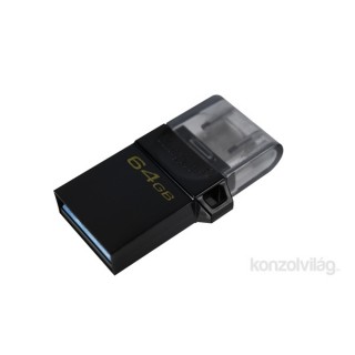 Kingston Technology DataTraveler microDuo3 G2 USB flash meghajtó 64 GB USB Type-A / Micro-USB 3.2 Gen 1 (3.1 Gen 1) PC