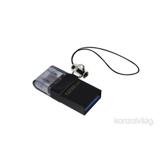 Kingston Technology DataTraveler microDuo3 G2 USB flash meghajtó 128 GB USB Type-A / Micro-USB 3.2 Gen 1 (3.1 Gen 1) PC