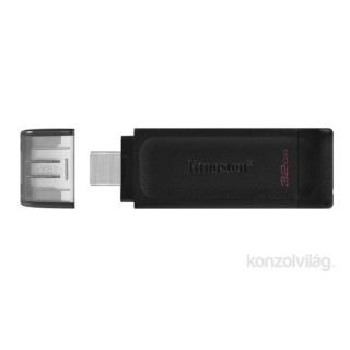 Kingston Technology DataTraveler 70 USB flash meghajtó 32 GB USB C-típus 3.2 Gen 1 (3.1 Gen 1) Fekete PC