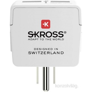 Skross beépített USB töltővel az Egyesült Államokba utazóknak csatlakozó átalakító PC