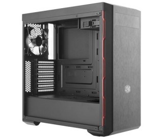 Cooler Master MasterBox MB600L (Ablakos)- Fekete/Piros PC