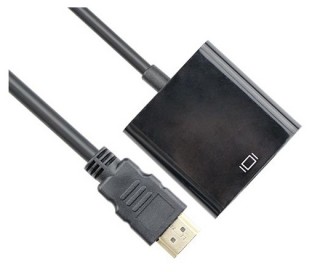 VCOM KÁBEL ÁTALAKÍTÓ HDMI APA -VGA ANYA (CG591-B-0.15) PC