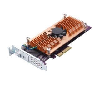 QNAP QM2-2P-244A 2x M.2 SSD port bővítő kártya, PCIe PC