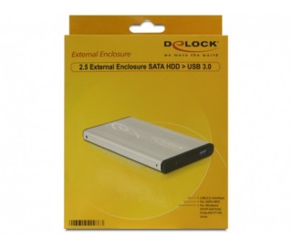 Delock 42486 Ezüst [2,5"/USB3.0] PC