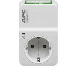 UPS-SP APC PM1WU2-GR SURGE PROTECTOR túlfeszültségvédő 2 USB csatlakozóval PC