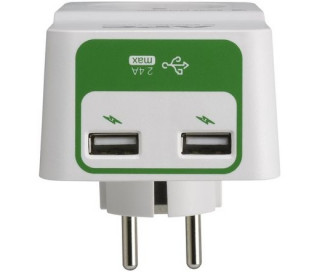 UPS-SP APC PM1WU2-GR SURGE PROTECTOR túlfeszültségvédő 2 USB csatlakozóval PC