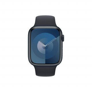 Apple Watch Series 9 GPS – 45 mm-es éjfekete alumíniumtok, éjfekete sportszíj - M/L Mobil