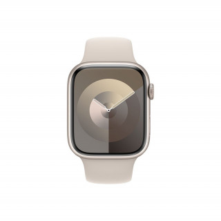 Apple Watch Series 9 GPS – 45 mm-es csillagfény alumíniumtok, csillagfény sportszíj - M/L Mobil