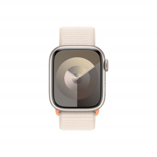 Apple Watch Series 9 GPS + Cellular – 41 mm-es csillagfény alumíniumtok, csillagfény sportpánt Mobil