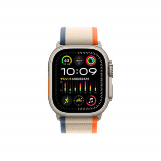 Apple Watch Ultra 2 GPS + Cellular – 49 mm-es titántok, narancs-bézs terep pánt - M/L Mobil