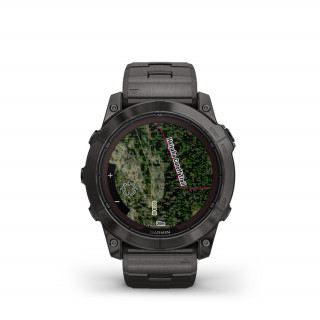 Garmin FENIX 7X PRO Sapphire Solar, szürke DLC titánium, karbonszürke fém szíjjal Mobil