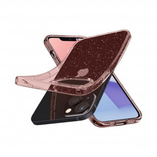 Spigen Liquid Crystal Glitter Apple iPhone 13 mini Rose Quartz tok, átlátszó Mobil