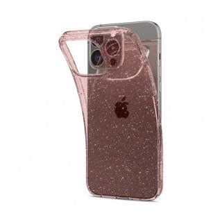 Spigen Liquid Crystal Glitter Apple iPhone 13 Pro Rose Quartz tok, átlátszó Mobil