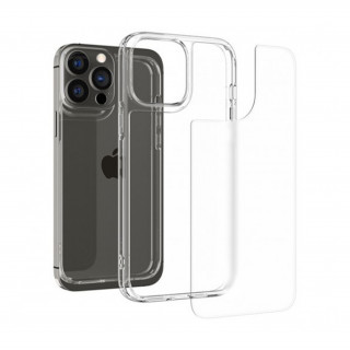 Spigen Quartz Hybrid Apple iPhone 13 Pro Max Matte Clear tok, fekete-átlátszó Mobil