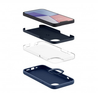 Spigen Silicone Fit Apple iPhone 13 Navy Blue tok, kék Mobil