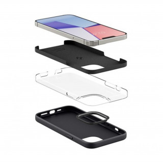 Spigen Silicone Fit Apple iPhone 13 Pro Black tok, fekete Mobil