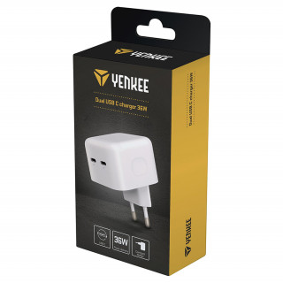 YENKEE YAC 2133 Dual USB C töltő 36W  Mobil