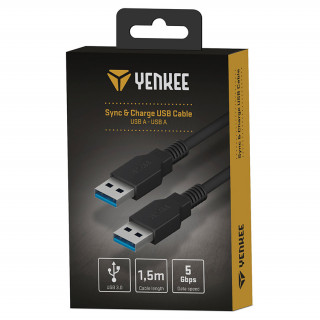 YENKEE YCU 013 BK USB A - USB A kábel Mobil