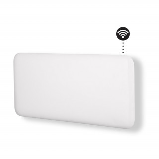 MilI Invisible WIFI intelligens fűtőpanel, 1500W fehér acél előlappal Otthon