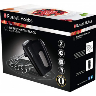 Russell Hobbs 24672-56/RH Matte Black fekete kézi mixer Otthon