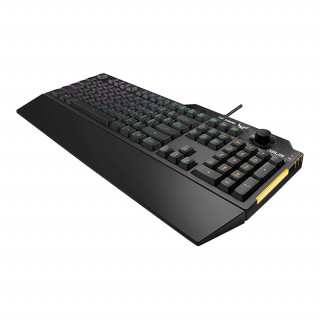 ASUS TUF Gaming K1 billentyűzet USB QWERTY magyar - Fekete (90MP01X0-BKHA00) PC