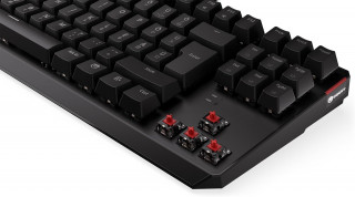 Endorfy Thock TKL RGB Kailh Red Switch Mechanikus Billentyűzet - Fekete (EY5E004) PC