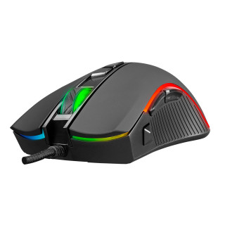 Everest SM-F09 "TITANIO" Gamer Egér (Fekete) PC