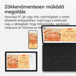 Microsoft 365 Egyszemélyes verzió, 1 Év. WIN/MAC FPP BOX P8 PC