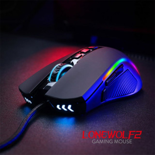 Redragon Lonewolf2 vezetékes gaming egér - Fekete (M721-PRO) PC