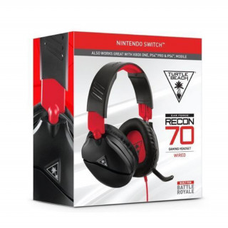 Turtle Beach RECON 70N Nintendo Switch gaming fejhallgató - Fekete (TBS-8010-02) Nintendo Switch