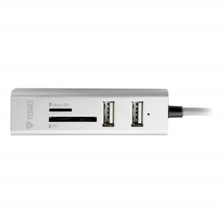 YENKEE YHC 101SR USB 2.0 elosztó és kártyaolvasó PC