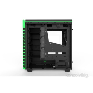 NZXT H440 Mid Tower Fekete-Zöld (Táp nélküli) ATX ház PC