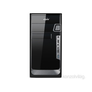 Spire SPK3301B Manta Fekete 420W mATX ház PC