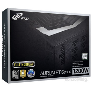 FSP Aurum PT 1200W fekete Gamer 80+ Platinum tápegység PC