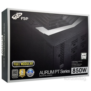 FSP Aurum PT 850W fekete Gamer 80+ Platinum tápegység PC