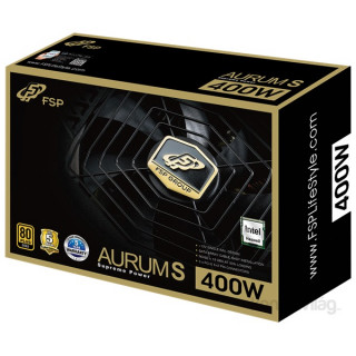 FSP Aurum S 400W fekete Gamer 80+ Gold tápegység PC