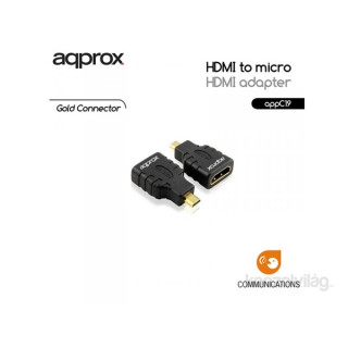 APPROX Átalakító -  HDMI to micro HDMI adapter PC