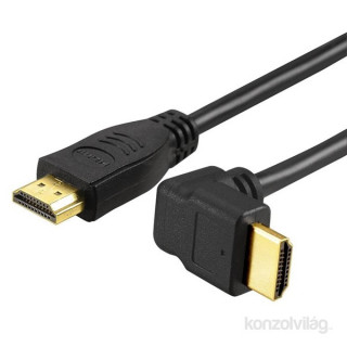 Sbox HDMI 1.4 M/M - 1,5M 90° HDMI kábel PC