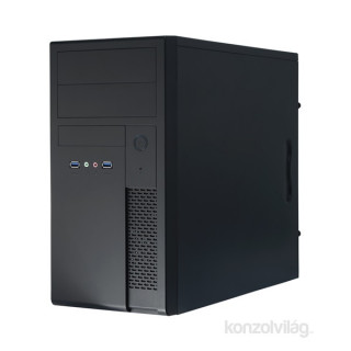 Chieftec XT-01B-350S8 Mesh szériás 350W fekete mATX ház PC