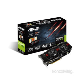 ASUS GTX670-DC2-4GD5 nVidia GDDR5 4G 256bit PCIe videokártya PC